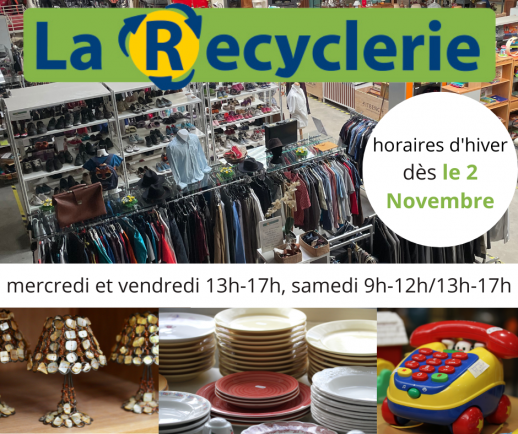 RECYCLERIE heures hiver